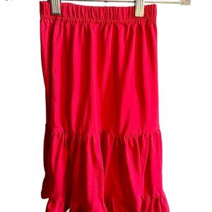 Girls Red Midi Skirt EUC